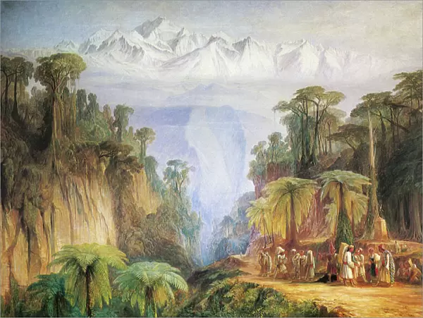 Mount Kanchenjunga from Darjeeling, by Edward Lear