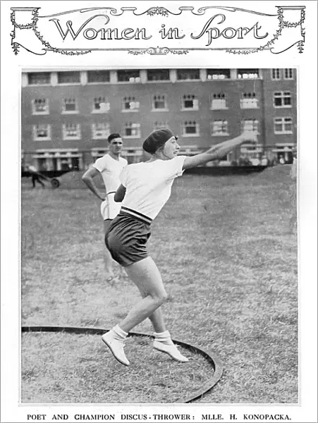 Poet and discus thrower, Mlle. H. Konopacka