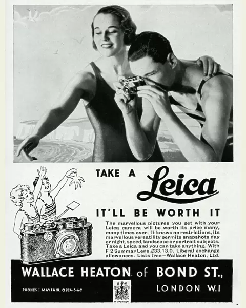 Advert for Leica cameras 1934