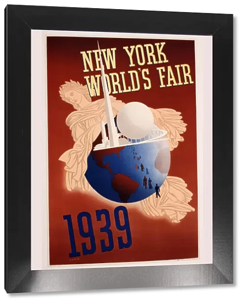 Poster advertising New York Worlds Fair