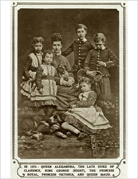 Princess Alexandra with her five children