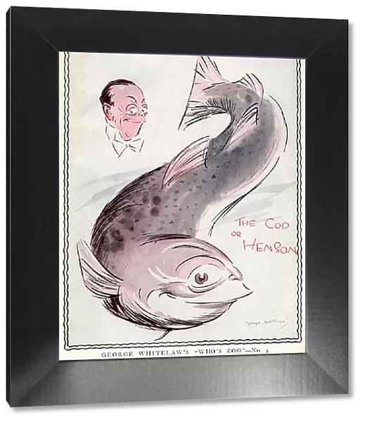 Caricature of Leslie Henson by George Whitelaw