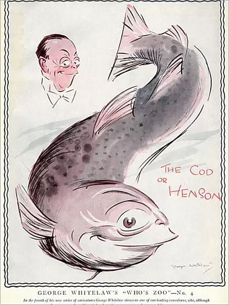 Caricature of Leslie Henson by George Whitelaw