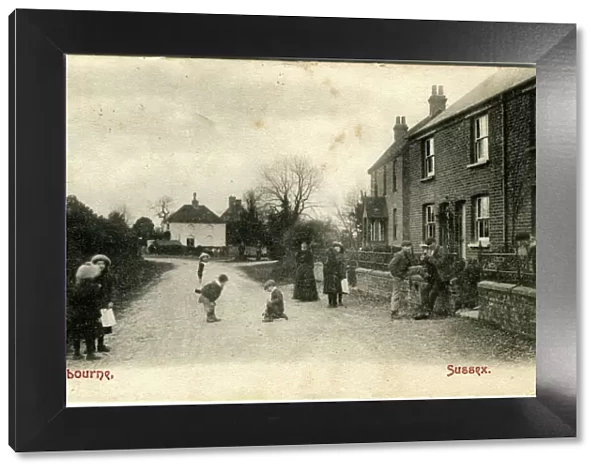 Children Playing in Street, Aldingbourne, Sussex