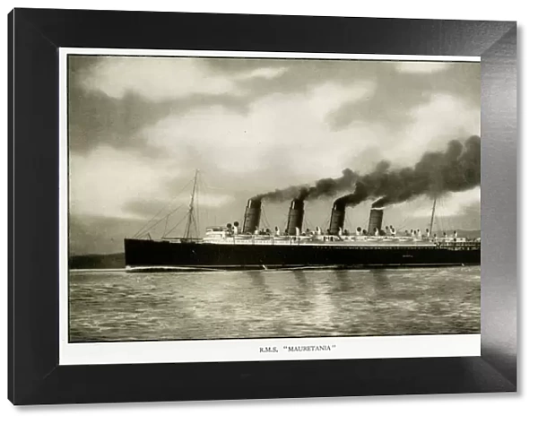The Cunard Ocean Liner RMS Mauretania in full flow
