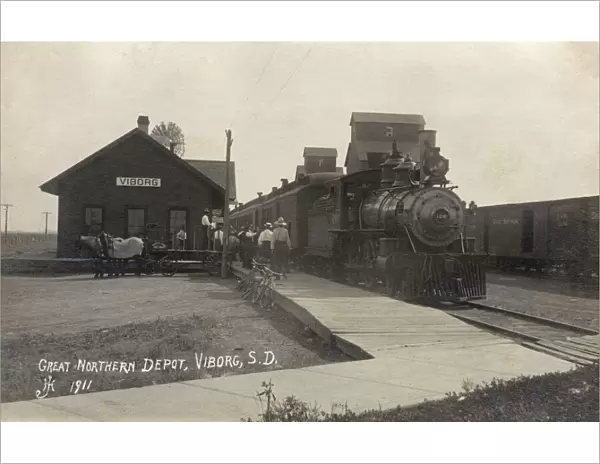 Great Northern Depot, Viborg, South Dakota, USA