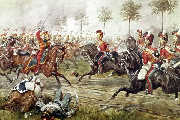 Charge of the 1st Life Guards at Genape