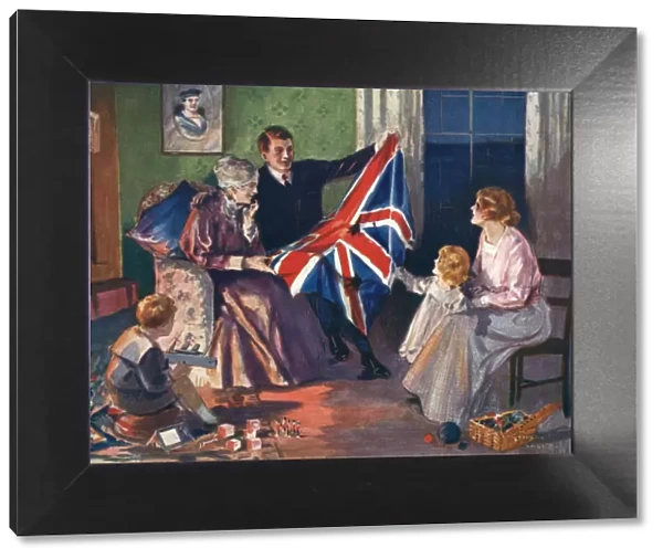 Patriotism in a British home, WW1