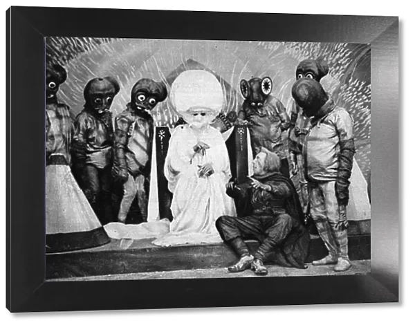 Scene from movie The First Men in the Moon - H. G. Wells