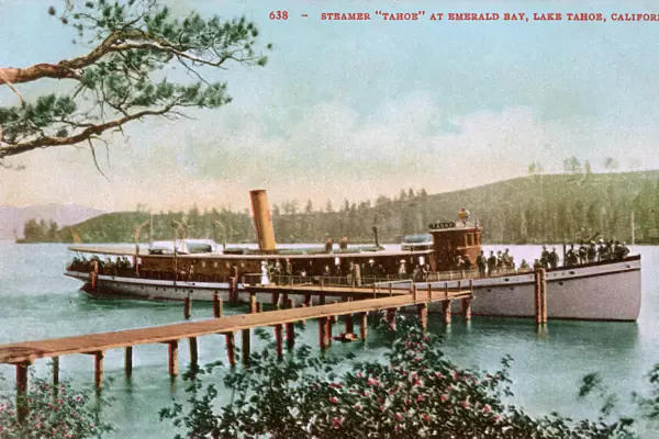 Tahoe steamer at Emerald Bay, Lake Tahoe, California, USA