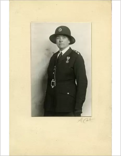 Woman police officer, Inspector Alice B Clayden, London