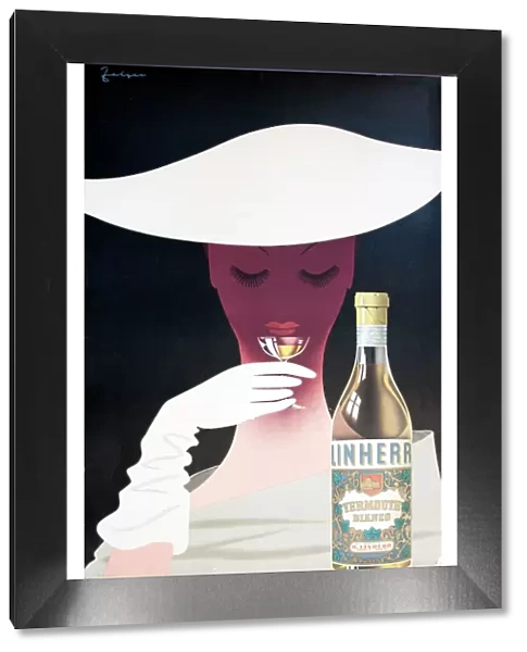 Poster advertising Linherr Vermouth