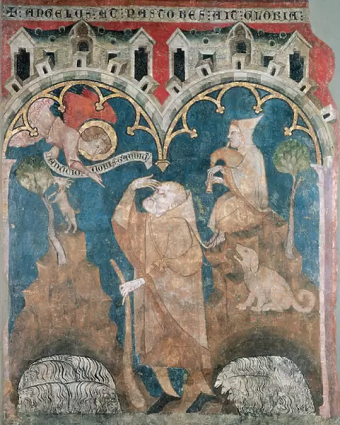 Annunciation to the Shepherds. 14th Century