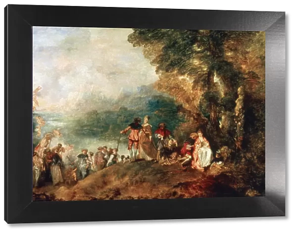Jean-Antoine Watteau (1684-1721). Embarkation for Cythera (1