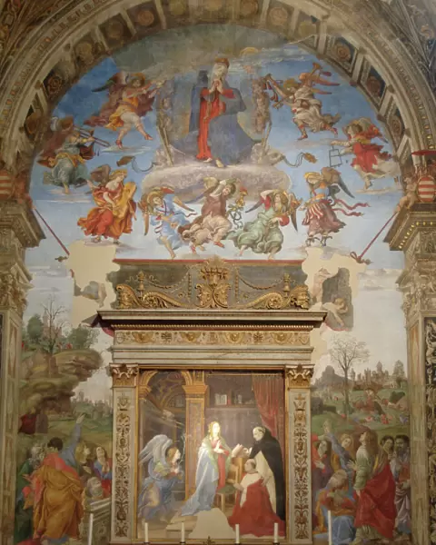 The Carafa Chapel. the Annunciation and the Assumption of th