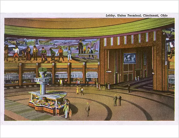 Lobby, Union Terminal, Cincinnati, Ohio, USA