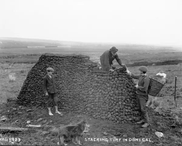Stacking Turf in Donegal