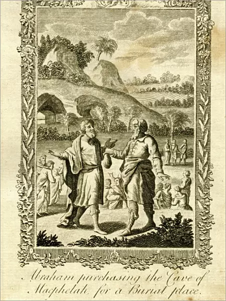 Abraham purchasing cave for a burial place