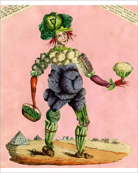 Human vegetable figure