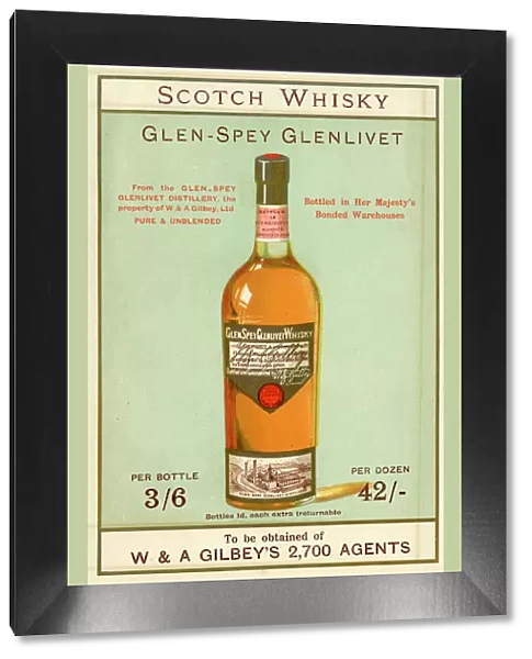 Advertisement, Gilbeys Scotch Whisky, Glen-Spey Glenlivet