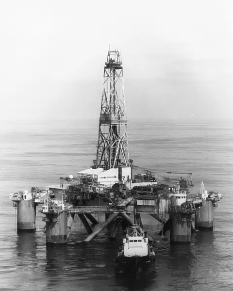Oil rig Dixilyn Field 97, 110 miles off Lands End, Cornwall
