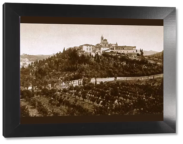 Florence, Italy - Fiesole - Panorama with Convent of Certosa