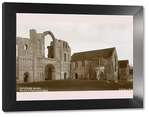 Castle Acre Priory, Norfolk - West front & Priors Lodgings