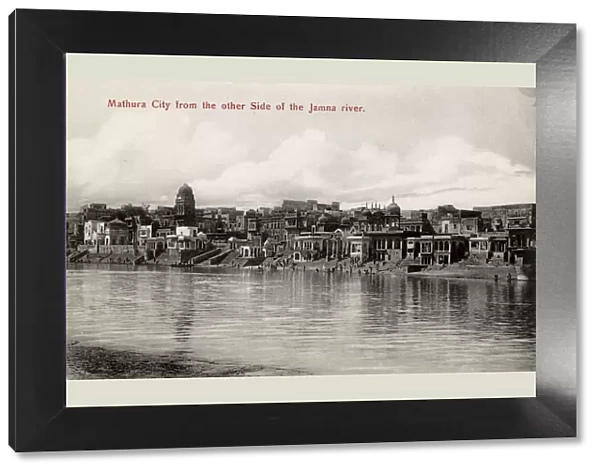 Mathura City, India - viewed from other side of Jamna River