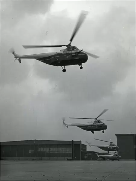 Four Sikorsky S-55s of Sabena