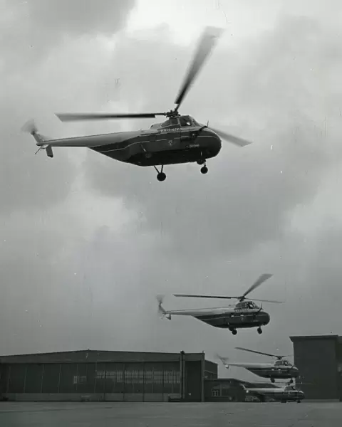 Four Sikorsky S-55s of Sabena