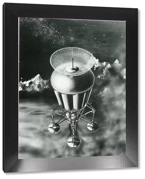 An artist?s impression of a lunar probe designed by eng?