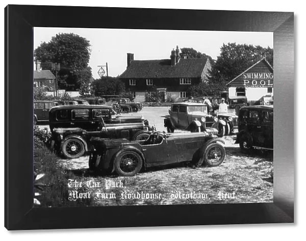 Car Park at Moat Farm Roadhouse, Wrotham, Kent