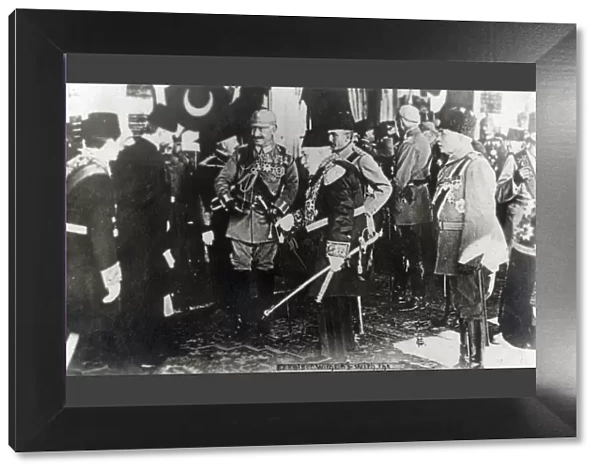 Kaiser Wilhelm II with Sultan Reshad V - Istanbul, Turkey