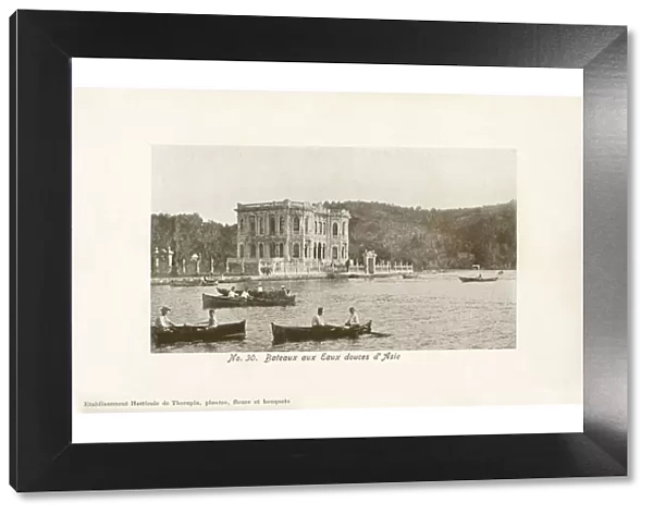 Kucuksu Palace, Sweet Waters of Asia Minor, Bosphorus, Istanbul, Turkey. Date