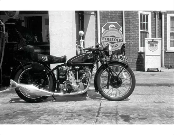 Velocette Motorcycle - KSS Mk. II, 1936. Date: circa 1936