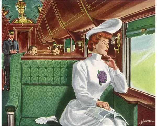 Woman on a Train Date: 1950