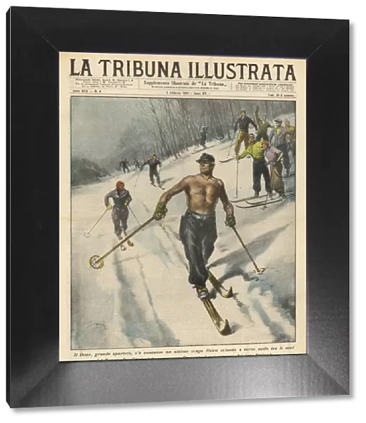 MUSSOLINI GOES SKIING