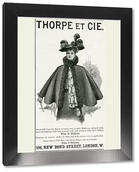 Advert for Thorpe et Cie womens clothing 1895