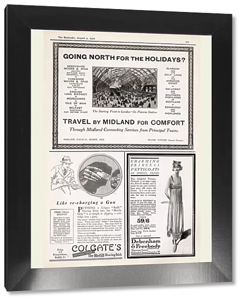 Travel by Midland for comfort advert, 1922