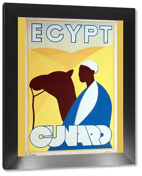 Poster, cruises to Egypt via Cunard