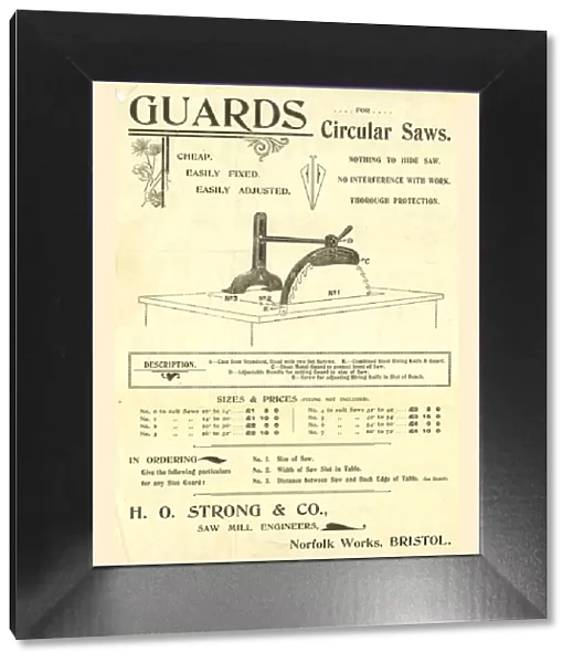 Advertisement, H O Strong, Guards for Circular Saws