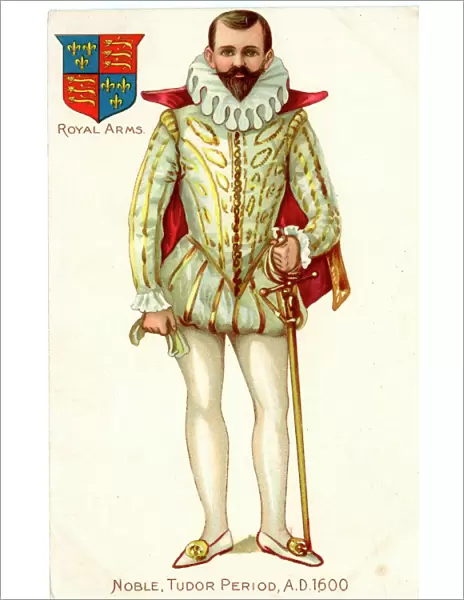 Costume of Tudor  /  Elizabethan nobleman, 1600