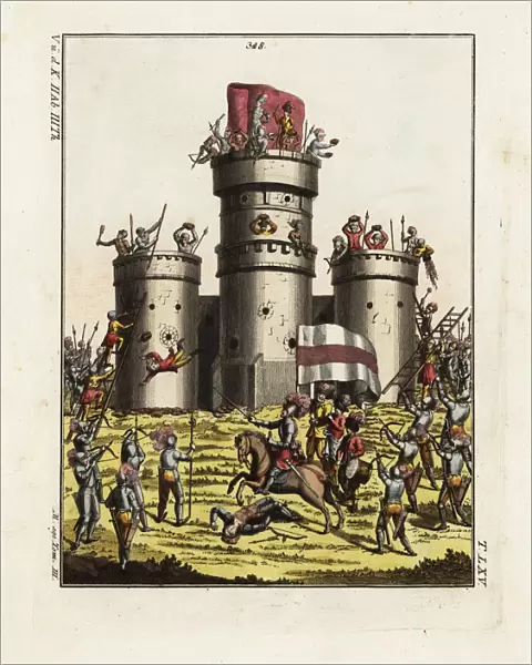 Siege of a medieval castle