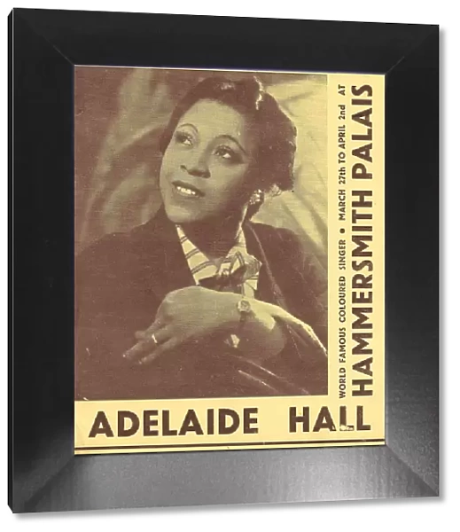 Adelaide Hall (flyer for Hammersmith Palais)