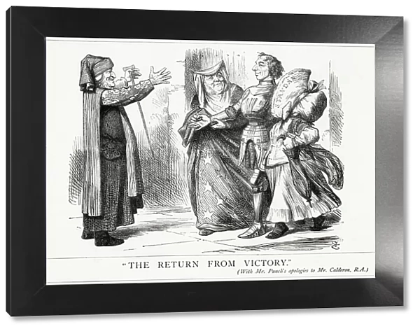 Cartoon, The Return From Victory (Disraeli and Reform)