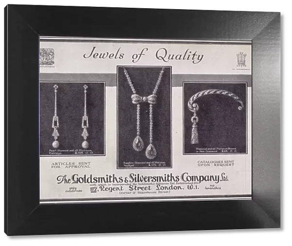 Advert for Jewels of Quality from The Goldsmith