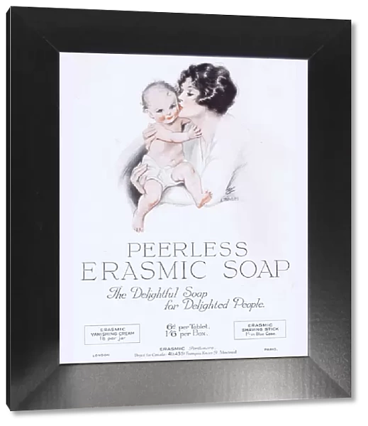 Advert for Peerless Erasmic Soap, 1925