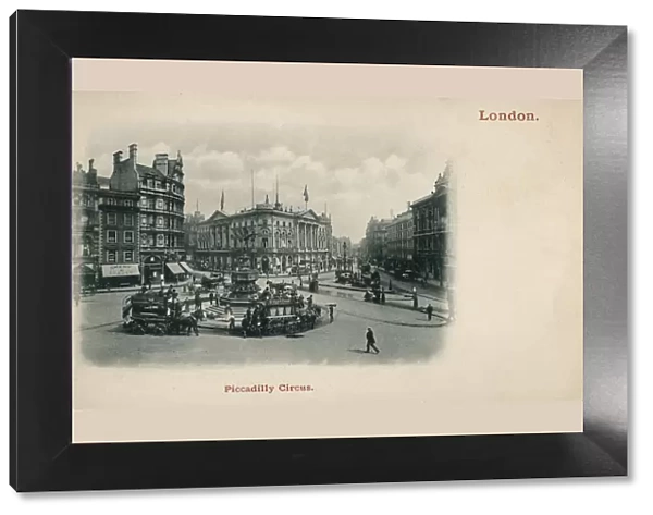 Piccadilly Circus, London Date: circa 1901