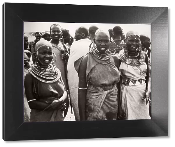 1940s East Africa Kenya Msai tribe women