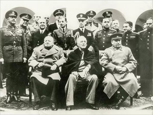 World War II Yalta, Churchill, Roosevelt, Stalin